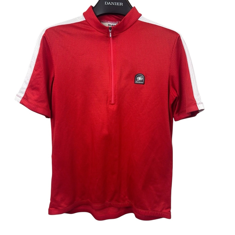 Sugoi Men’s‎ Tee shirt Size Large Performance biking pockets breathable Red